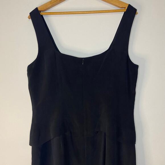 August Silk Black Tank Little Black Dress Size 12 Y2K Classic Whimsigoth Goth - Picture 9 of 15